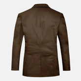 Zovanni Slim Fit Stylish Men's Brown Leather Blazer